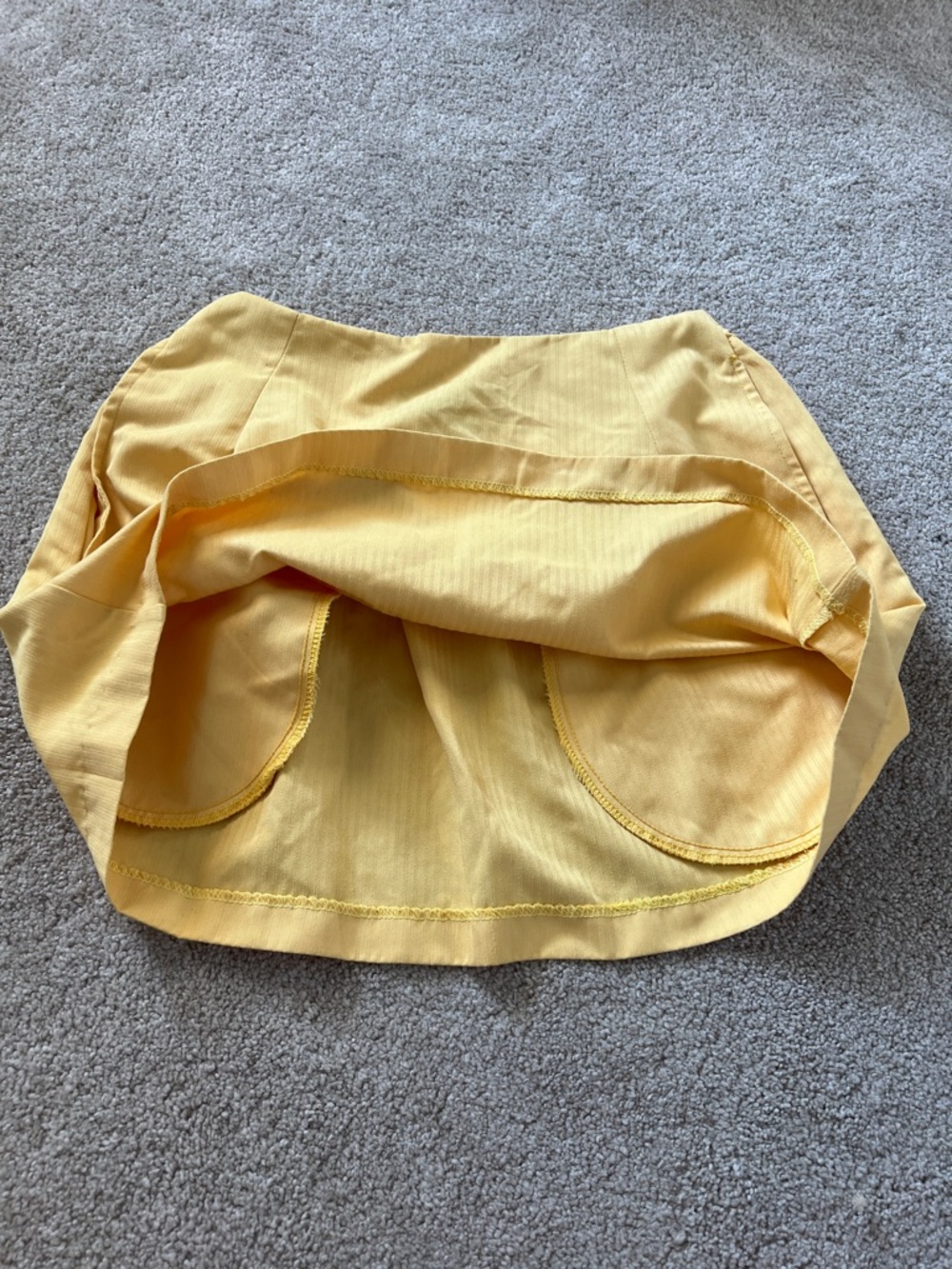 Nike Yellow Mini Skirt - Picture 3 of 8
